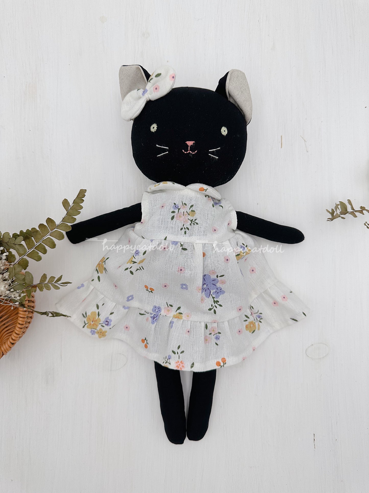 Black cat doll