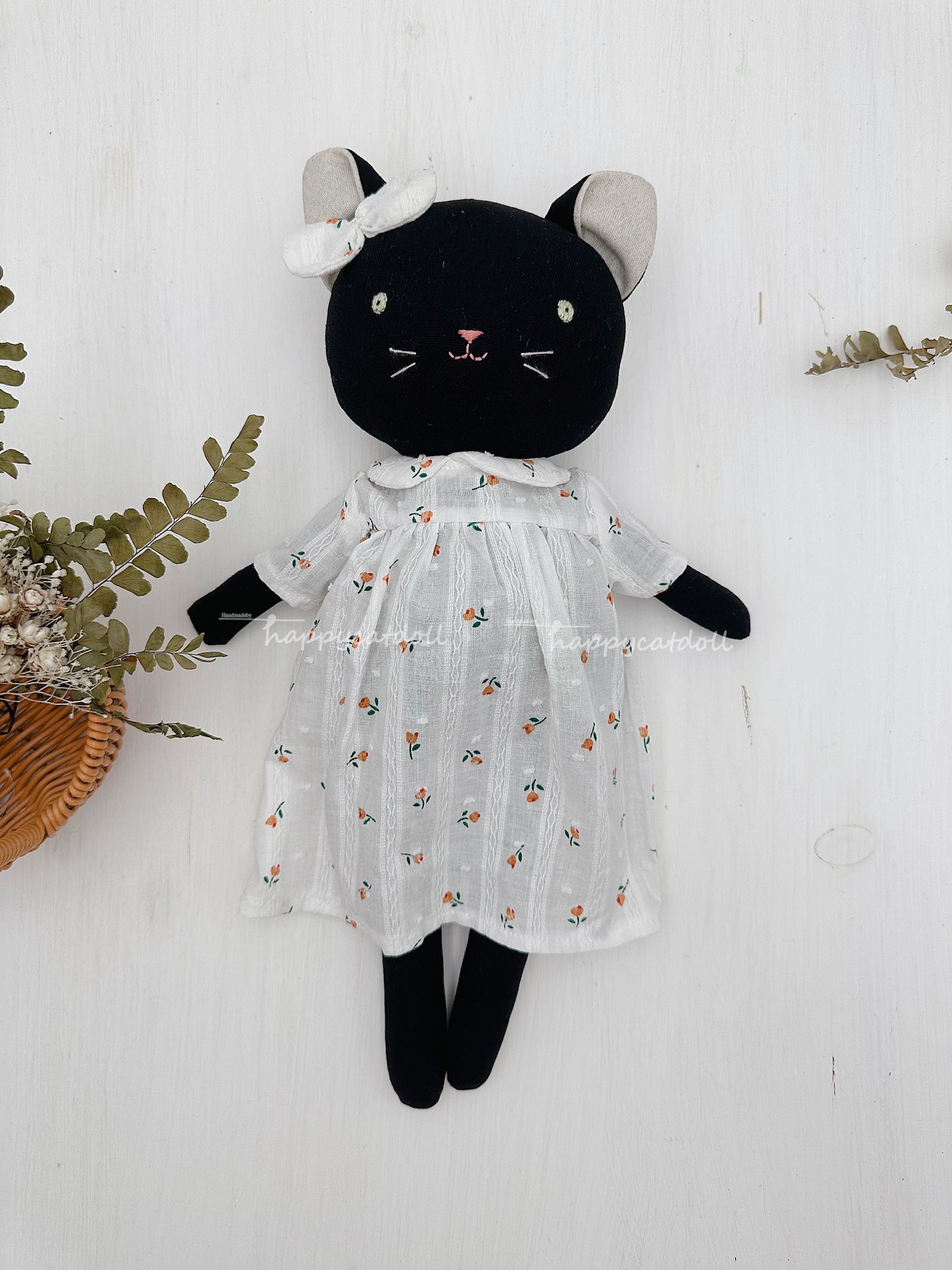 Black cat doll