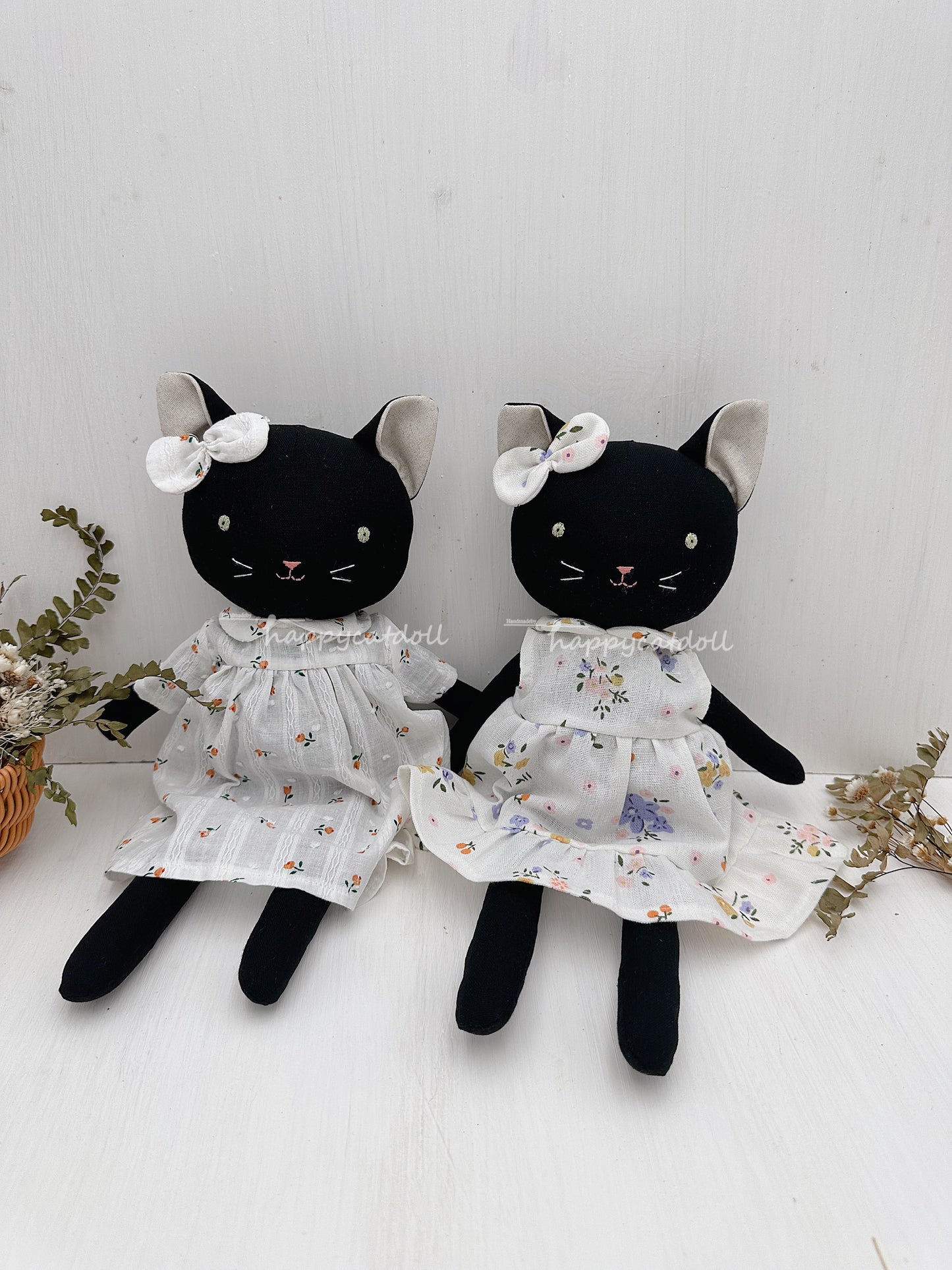 Black cat doll